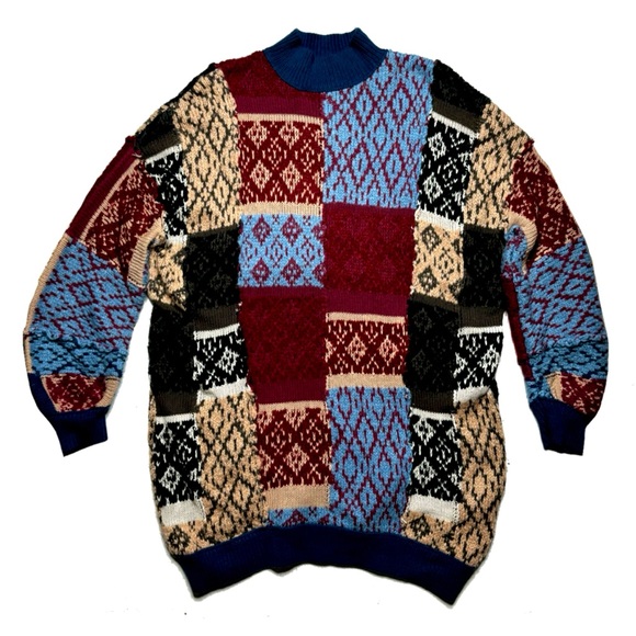 Free People Argyle Sweater Mini Dress - Picture 6 of 9